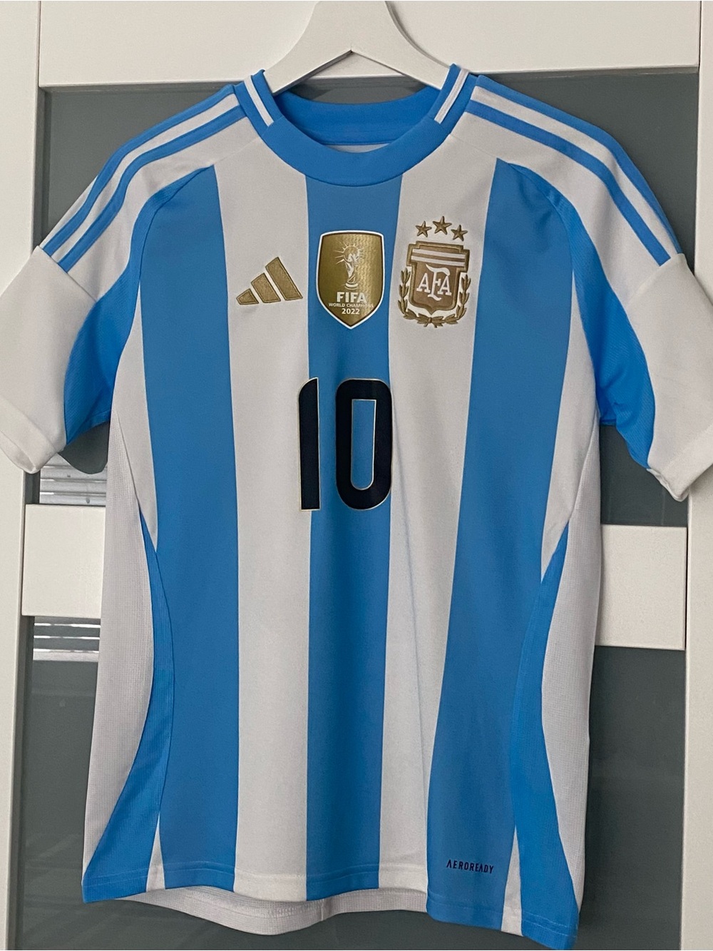 New (without tag) adidas Argentina #10 Jersey - Sky Blue & White
